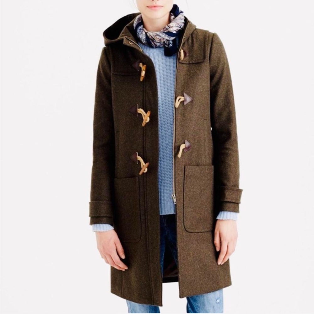 J. Crew Melton Toggle Wool Coat